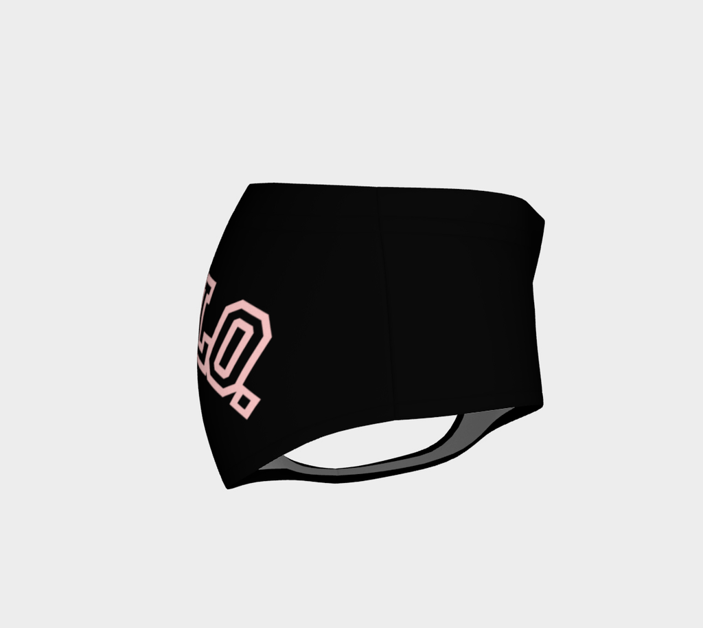 DOG CLO. Booty Shorts Black & Light Pink (Womens)
